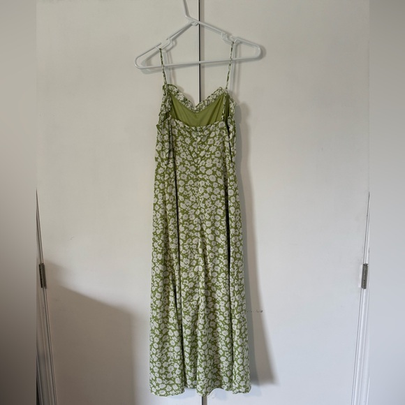 Lulu’s x Lush Timeless Touch Green Floral Print A-Line Midi Dress - Picture 5 of 5